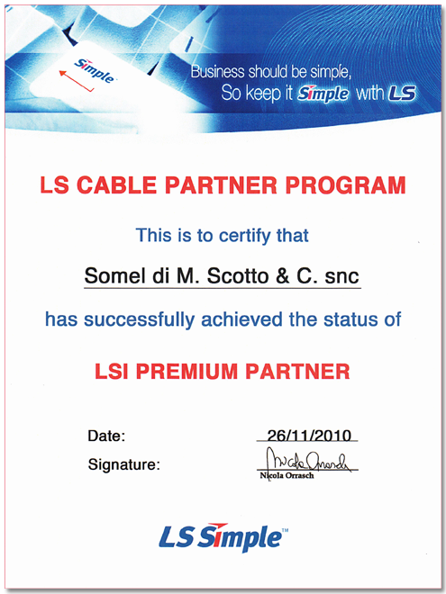 Certificato LS Simple